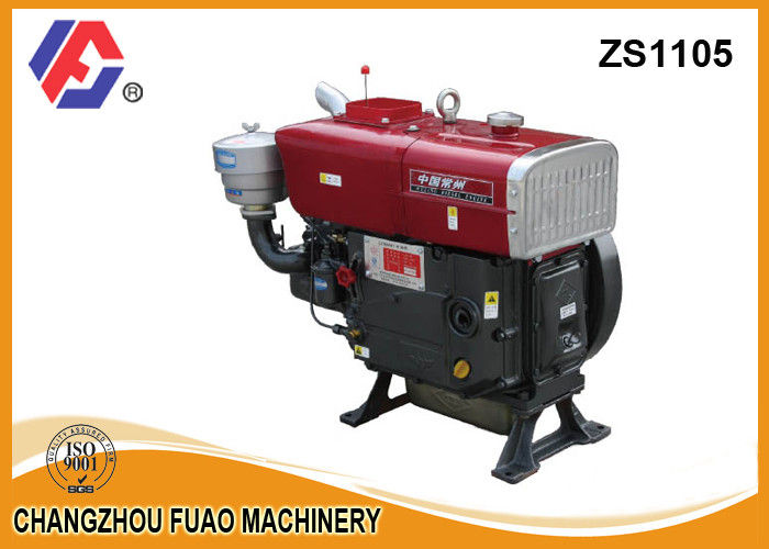 Starting Motor 18 HP Horizontal Diesel Engine ZS1105 160 kg SF Changfa